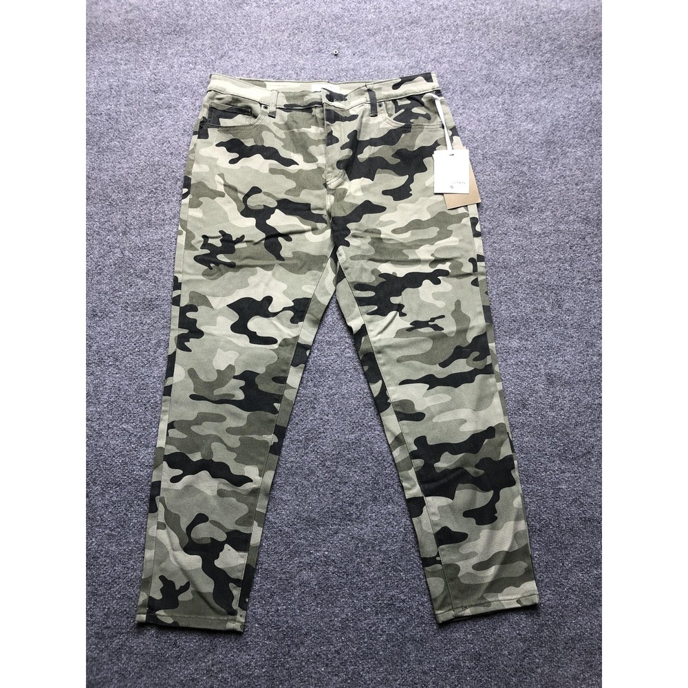 Nili Lotan x Target Pants Womens 14 Green Camouflage Print Chino Casual Cotton